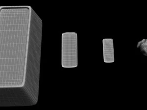 Goldbarren 1 kg 50 g 25 g Golderz 3D Modell