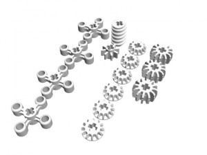 few lego gears Model 3D