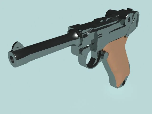 luger 3D Model .c4d .max .obj .3ds .fbx .stl .blend 