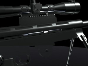 lar grizzly 59 mg rifle 3D Model