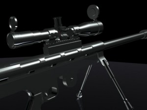lar grizzly 59 mg rifle 3D Model