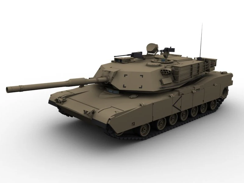 m1a1 abrams tank 3D Model .c4d .max .obj .3ds .fbx .stl .blend 
