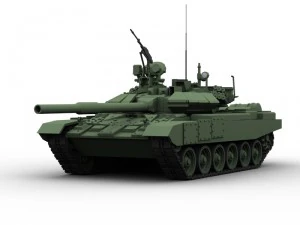 t 90 battle tank 3D Model