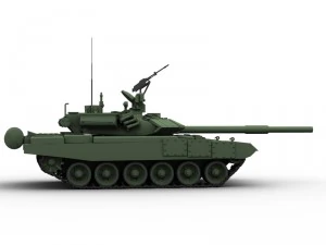 t 90 battle tank 3D Model