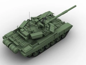 t 90 battle tank 3D Model