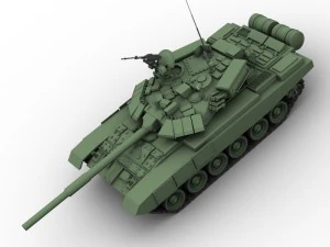 t 90 battle tank 3D Model