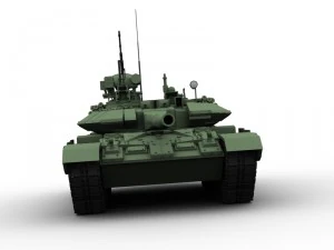 t 90 battle tank 3D Model