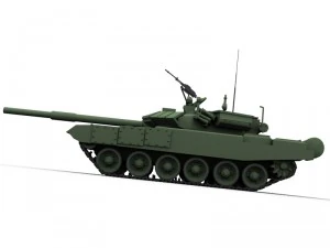 t 90 battle tank 3D Model