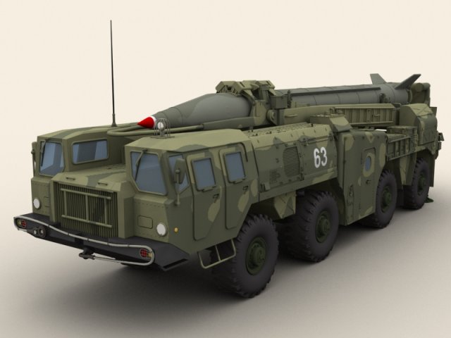 scud b missile launcher 3D Model .c4d .max .obj .3ds .fbx .stl .blend 