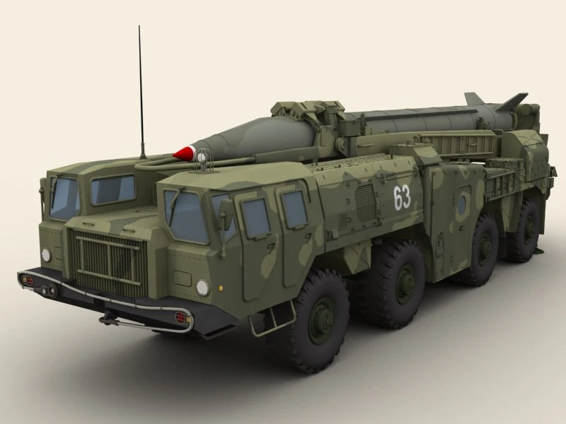 scud b missile launcher 3D Model .c4d .max .obj .3ds .fbx .stl .blend 