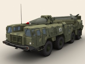 scud b missile launcher 3D Model