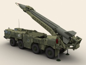 scud b missile launcher 3D Model