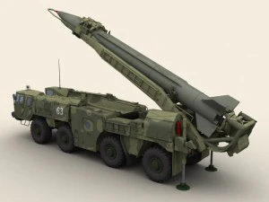 scud b missile launcher 3D Model
