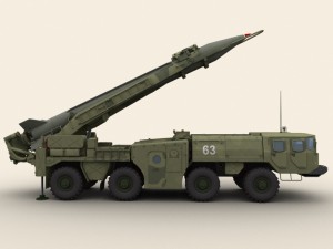 scud b missile launcher 3D Model