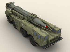 scud b missile launcher 3D Model