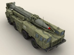 scud b missile launcher 3D Model