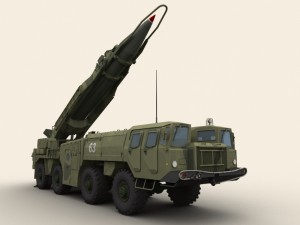 scud b missile launcher 3D Model