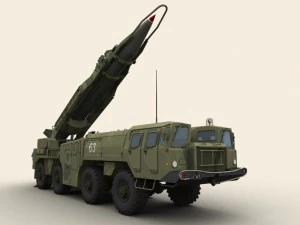 scud b missile launcher 3D Model