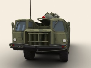 scud b missile launcher 3D Model