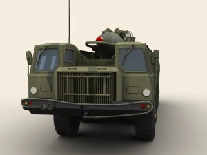 scud b missile launcher 3D Model