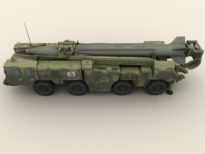 scud b missile launcher 3D Model