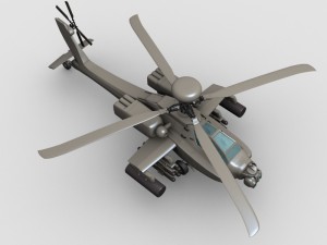 apache helicopter 3D 模型