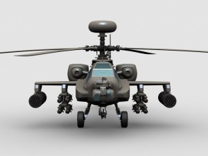 apache helicopter 3D 模型