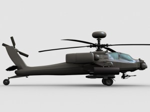 apache helicopter 3D 模型