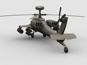 apache helicopter 3D 模型