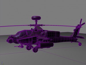 apache helicopter 3D 模型