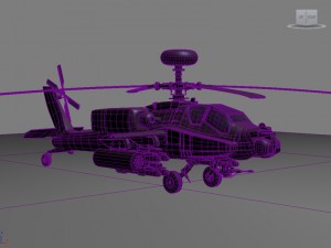 apache helicopter 3D 模型