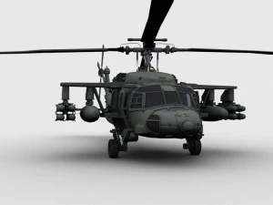 helic&oacute;ptero Blackhawk Modelo 3D