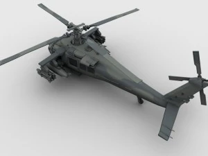 helic&oacute;ptero Blackhawk Modelo 3D