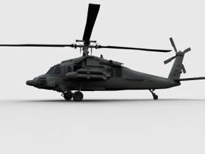 helic&oacute;ptero Blackhawk Modelo 3D