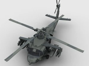 helic&oacute;ptero Blackhawk Modelo 3D