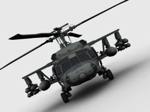 helic&oacute;ptero Blackhawk Modelo 3D