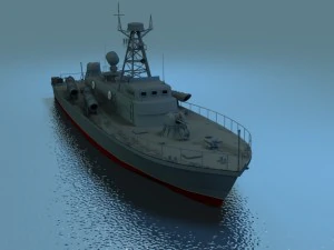 torpedo boat 3D Model