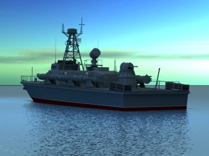 torpedo boat 3D 模型