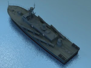 torpedo boat 3D Model