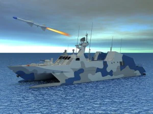 022型高速攻撃ミサイル艇 3Dモデル