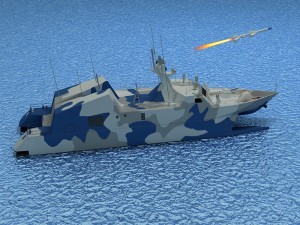 type 022 fast attack missile craft 3D Model