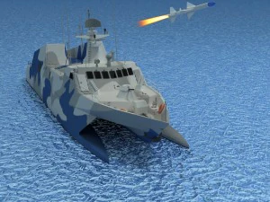 type 022 fast attack missile craft 3D Model