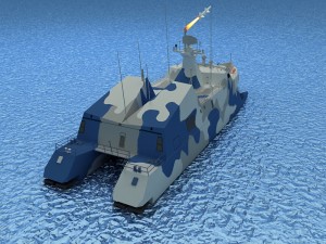 type 022 fast attack missile craft 3D Model