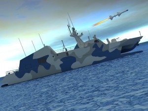 type 022 fast attack missile craft 3D Model