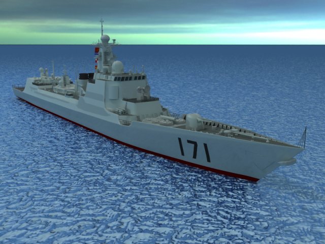 chinese navy ddg-171 3Dモデル .c4d .max .obj .3ds .fbx .stl .blend 