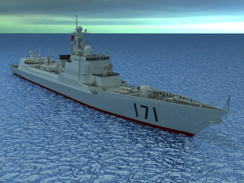 chinese navy ddg-171 3D Model .c4d .max .obj .3ds .fbx .stl .blend 