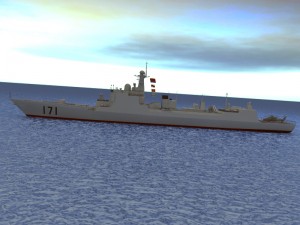 chinese navy ddg-171 3Dモデル