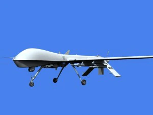 mq-1 pemangsa uav Model 3D