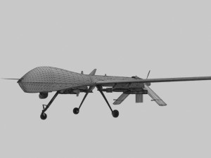 mq-1 predator uav 3Dモデル