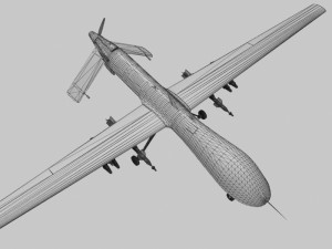 mq-1 predator uav 3Dモデル